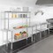 KUTLER Stainless Steel Double Overshelves, NSF Commercial 2-Tier Shelves for Prep and Work Tables for Restaurant, Kitchen, Workshop